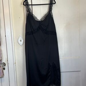 Cider Black Lace slip dress